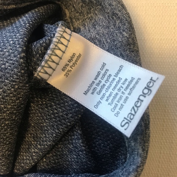 Slazenger Women's Medium Short Sleeve Top Active Polo Collared Shirt Grey Blue. - Picture 8 of 11